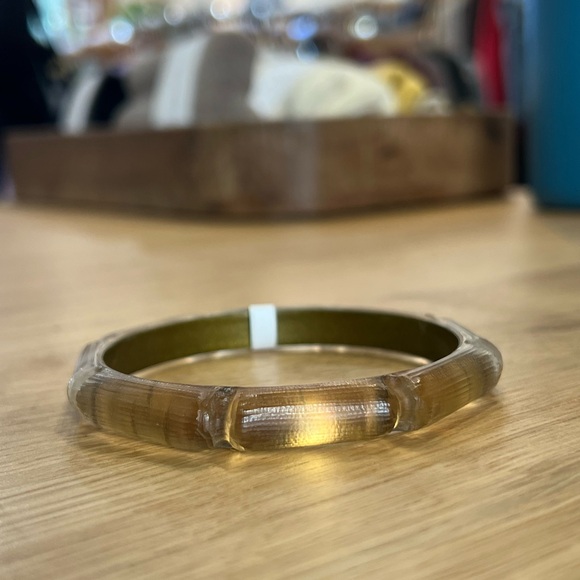 Alexis Bittar Translucent Amber Bangle - Picture 1 of 3